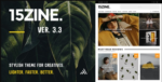 15Zine Magazine Newspaper Blog News WordPress Theme