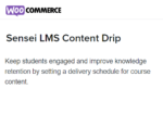 Sensei LMS Content Drip