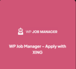 Wp Job Manager Apply With Xing